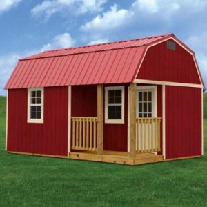 Painted Side Lofted Barn Cabin Web